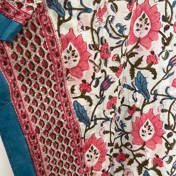 NWT Summer House hand  block print kaftan - Picture 5 of 8